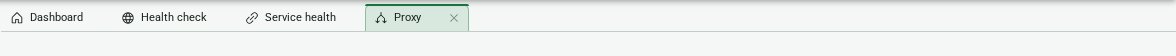 The editor tab strip: a probe, a chain, and the Proxy view open as tabs